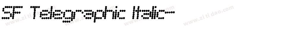 SF Telegraphic Italic字体转换